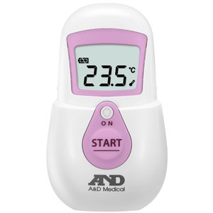  【家庭用非接触体温計】エーアンドデイ UT-701 おでこで測る体温計 でこピッと (ピンク)