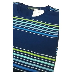 イタリア製　上質コットン100%Tシャツ　　ネイビー　M