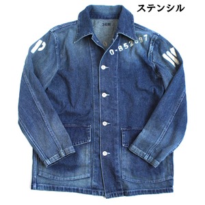 アメリカ軍40'Sデニムワークユニフォームステンシル JJ140YP 38（M）サイズ 【レプリカ】