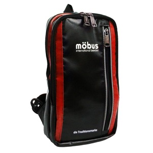 水に強いドイツブランドmobus ワンショルダー防水生地バック MBX303 ブラック/レッド