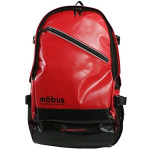 mobus 防水生地PCポケット完備多収納バック パック MBX506 レッド/ブラック