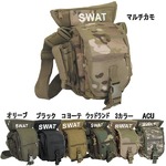 Ｕ．Ｓ．・ＳＷＡＴ・レッグポーチ ・ショルダー・2ＷＡＹバック レプリカブラック