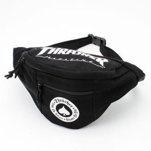 「ＴＨＲＡＳＨＥＲ」綿キャンパス帆布製ウェスト＆ボディー2ＷＡＹバックブラック×アース