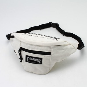 「ＴＨＲＡＳＨＥＲ」綿キャンパス帆布製ウェスト＆ボディー2ＷＡＹバックアイボリー×マグロゴ