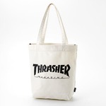 「ＴＨＲＡＳＨＥＲ」綿キャンパス帆布製トートバックアイボリー×マグロゴ