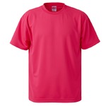 ＵＶカット・吸汗速乾・５枚セット・４．１オンスさらさらドライＴシャツ蛍光ピンクＸＬ