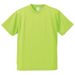 ＵＶカット・吸汗速乾・５枚セット・４．１オンスさらさらドライＴシャツライムグリーンＸＸＸＬ