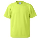 ＵＶカット・吸汗速乾・５枚セット・４．１オンスさらさらドライＴシャツ蛍光イエローＸＬ
