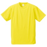 ＵＶカット・吸汗速乾・５枚セット・４．１オンスさらさらドライＴシャツイエローＸＬ