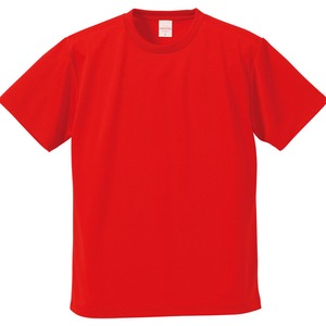 ＵＶカット・吸汗速乾・５枚セット・４．１オンスさらさらドライＴシャツレッドＸＸＸＸＬ