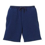 インディゴ染めデニムスウェットショートパンツ（パイル）ＸＬ