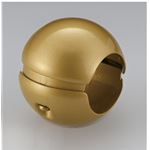 【10個セット】階段手すり滑り止め 『どこでもグリップ』ボール形 亜鉛合金 直径32mm AG シロクマ 日本製