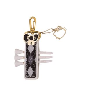 （まとめ）キティティーホルダー ブラック（黒） 【×2セット】