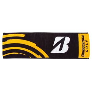 （まとめ）ブリヂストンゴルフ スポーツタオル ブラック（黒） 【×2セット】