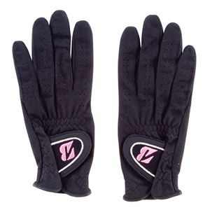 ブリヂストンゴルフ レディースグローブ（手袋） 両手用 ブラック（黒） 18cm TOURGLOVE LD15