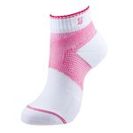 （まとめ）ブリヂストンゴルフ ソックス ／L ANKLE ショート WP（白／ピンク） 〔レディス／防菌防臭／ショート丈〕 【×3セット】