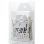 （まとめ）ブリヂストンゴルフ ウッドティー 45本入 ホワイト（白） SH（ショートティー） 【×10セット】