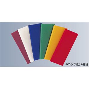 （まとめ）みつろう粘土 入数：6色各1枚【×5セット】