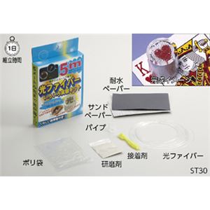 （まとめ）光ファイバーいろいろ実験キット ST30【×5セット】