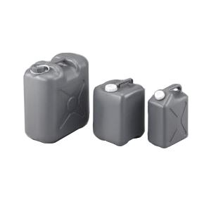 （まとめ）廃液貯蔵瓶（平角グレー缶）FG-10【×3セット】