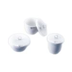 （まとめ）CWるつぼ（磁製） B型B5 280ml 蓋のみ 入数：5【×3セット】