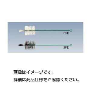 （まとめ）ブラシ 試験管洗 白毛豚毛 270×45×80【×50セット】
