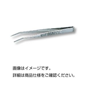 (まとめ)標準ピンセット 【先曲タイプ/全長125mm】 ステンレス製 B 【×20セット】