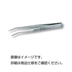 (まとめ)標準ピンセット 【先曲タイプ/全長150mm】 ステンレス製 C-2 【×20セット】