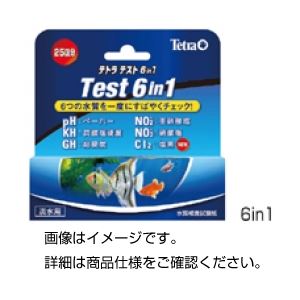 （まとめ）テトラテスト試験紙 6in1（淡水用） 入数：25回分【×5セット】