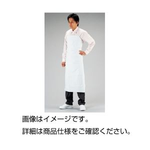 （まとめ）ワンタッチ前掛（ホワイト）【×5セット】