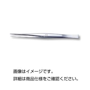 (まとめ)KFIピンセット 【ロングタイプ】 全長165mm ステンレス製 K-34 【×10セット】