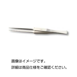 (まとめ)KFIピンセット 【X型タイプ 肉厚】 全長/140mm ステンレス製 K-31 【×10セット】