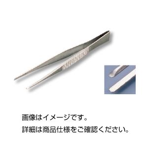 (まとめ)無鈎ピンセットN 【全長130mm/直型】 ステンレス製/上質仕上げ 【×5セット】
