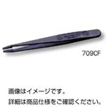 (まとめ)プラスチックピンセット 全長115mm/カーボンファイバー製 No.709CF 【×10セット】