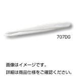 (まとめ)プラスチックピンセット 全長115mm/ガラス入デルリン製 No707DG 【×10セット】