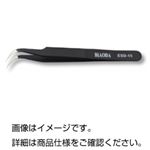 (まとめ)精密ピンセット(電解防錆黒色皮膜) 全長115mm ステンレス製 非磁性/耐酸性 ESD-15 【×5セット】