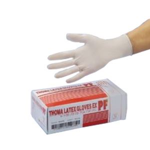 （まとめ）トーマラテックスグローブEXPF-S（100枚） 【×5セット】