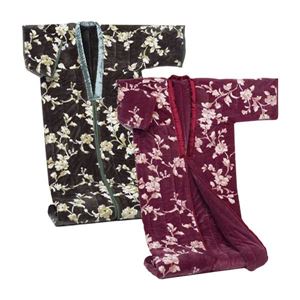 綿入りかいまき毛布【2色組み】 テイジンRウォーマルR使用マイヤー2枚合せ 幅140cm×長さ200cm 