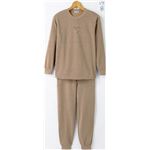 裏起毛パンツスーツ 【LLサイズ】 パンツ：ウエスト総ゴム/両脇ポケット付き カラシ