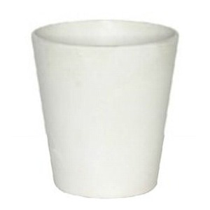 アートストーン ラウンド １０cm ホワイト 【8個入り】／底穴無し