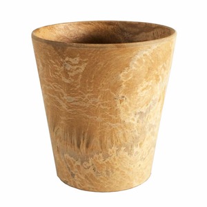 アートストーン ラウンド 8cm ベージュ 【10個入り】／底穴無し