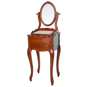 【ペット用家具】Fiore（フィオーレ） 鏡台（ドレッサー） アンティークブラウン