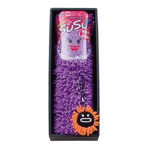 SUSUプレミアム バスマットM抗菌・傘ポンポンセット SUP2-250 （ パープル ）