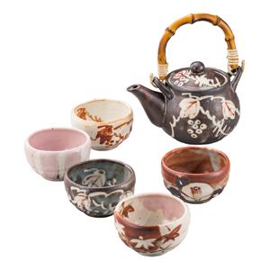匠魅 志野 煎茶茶器揃 1006-41