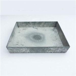 アートストーン スクエアーソーサー グレー 29cm ／専用受皿
