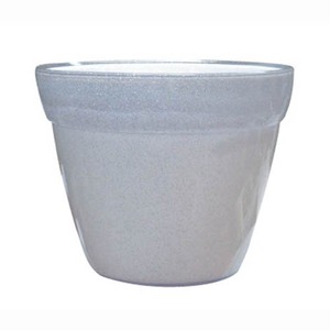 イタリア製樹脂ポット COCCO(コッコ) 8cm (穴無し) Gホワイト 4個入り