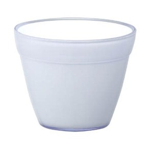 イタリア製樹脂ポット COCCO(コッコ) 17cm (穴無し) ホワイト 2個入り