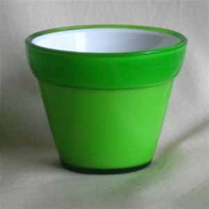 イタリア製樹脂ポット COCCO(コッコ) 20cm (穴無し) ライムグリーン