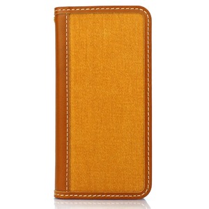 iPhone6 /6s  ケース 手帳  本革 CANVAS iPhone6  iPhone6s  レザー 本革 (YELLOW)