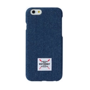 iPhone6 Plus  iPhone6S Plus  カバーデニム生地 スマホケース DESIGNSKIN DENIM BAR TYPE  (BLUE)